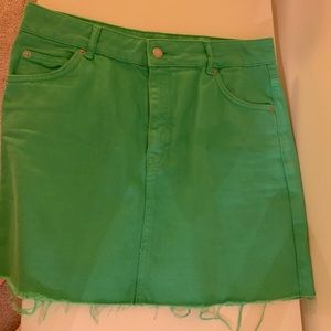 Topshop MOTO high waist denim skirt